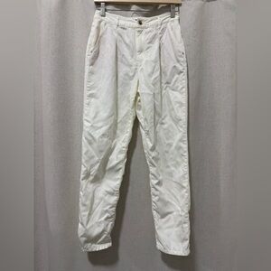 Masssimo Dutti straight leg cream trousers size 4